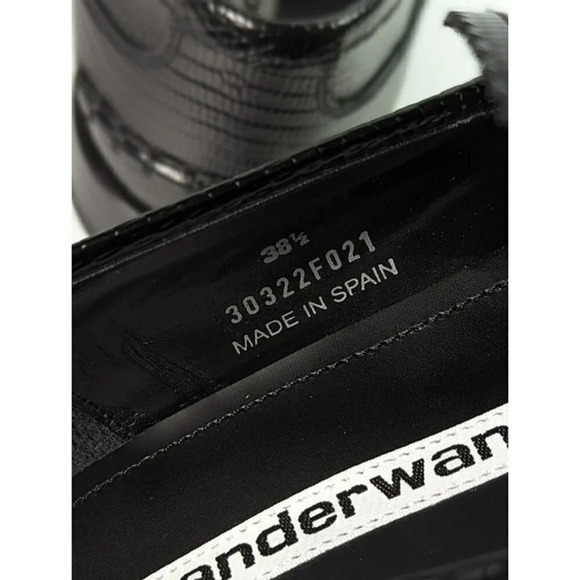 Alexander Wang Women's Carter Black Embossed Loafers Size 38.5 (MSRP $595) - Picture 7 of 12